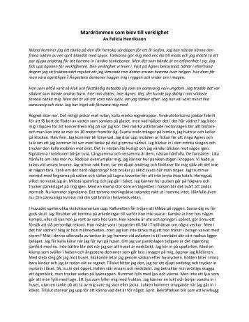 Mardrömmen som blev till verklighet