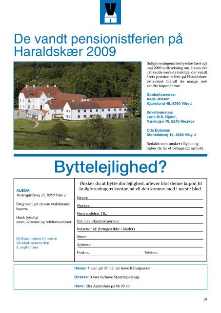 BeBoerBlad for ViBy andelsBoligforening 2/2009 - LiveBook