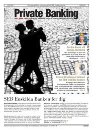 SEB Enskilda Banken för dig - Anders Fahlman - skribent/redaktör