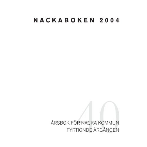 Nackaboken 2004 - Nacka kommun