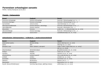 Suomi-englanti-ruotsi sanasto (pdf) - FAFAA