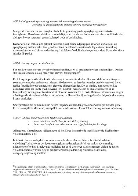 Strategi og handlingsplan for uddannelses - EUC Sjælland