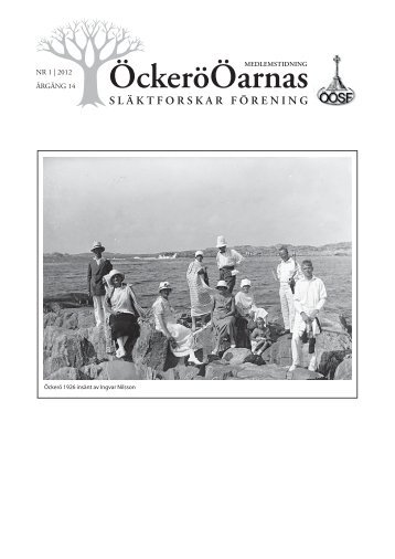 ÖÖSS Nr 1_2012.indd - Öckerööarnas Släktforskarförening