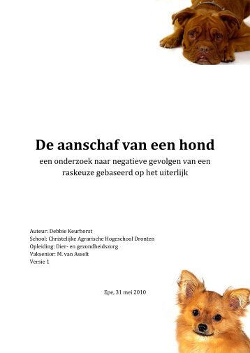 Onderzoeksrapport Debbie Keurhorst.pdf - Met Dieren Meer Mens