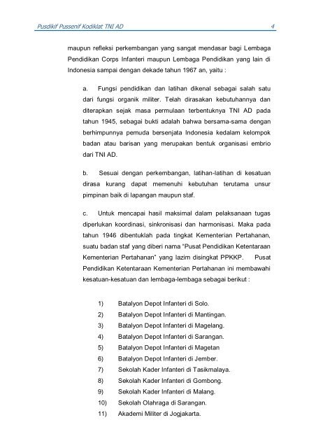 PUSAT PENDIDIKAN INFANTERI - Pusdikif