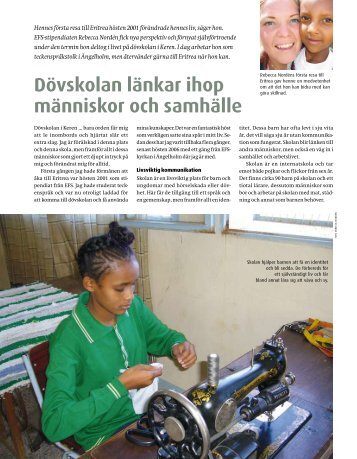 Dövskolan länkar ihop människor och samhälle - Salt