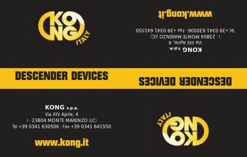 DESCENDER DEVICES DESCENDER DEVICES - Kong