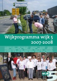 Wijkprogramma wijk 5 2007-2008 - Deventer Wijkaanpak ...
