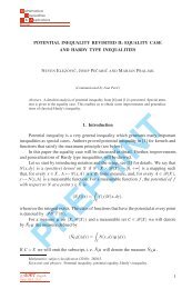 POTENTIAL INEQUALITY REVISITED II - Mathematical Inequalities ...