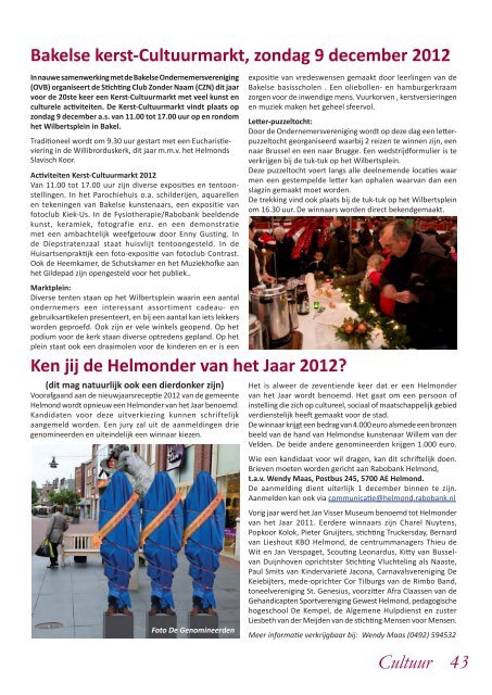 Editie December 2012 - Gazet - Dierdonk