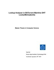 Lookup Analyzer in BitTorrent Mainline DHT Look ... - TSLab