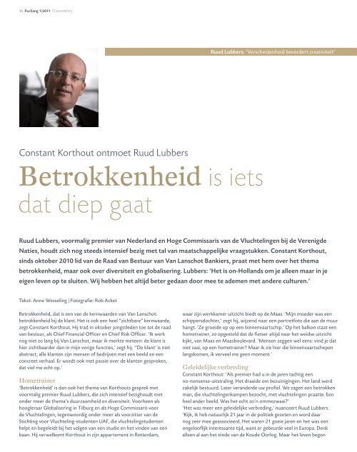 Pleidooi voor betrokkenheid - PurSang 2010-3