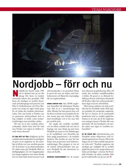 Nordens Tidning nr 2 2010 - Föreningen Norden