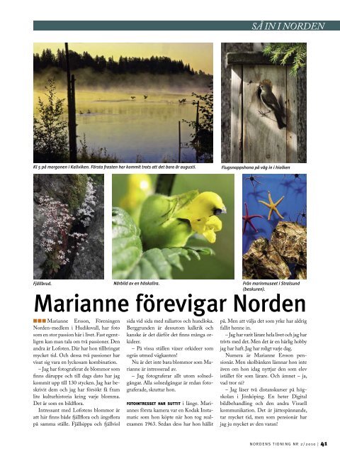 Nordens Tidning nr 2 2010 - Föreningen Norden