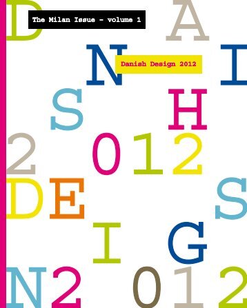 The Milan issue – volume 1 danish design 2012
