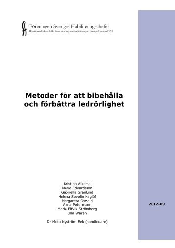 Metoder för att bibehålla och förbättra ledrörlighet - LSR