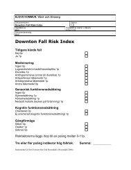 Downton Fall Risk Index - Bjuvs kommun