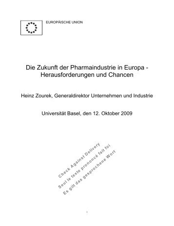Die Zukunft der Pharmaindustrie in Europa