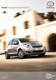 Yaris Produktinformation