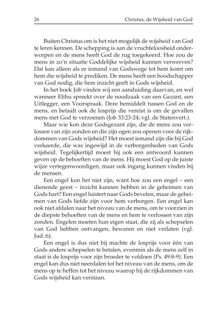 Christus, de Wijsheid (1-48)