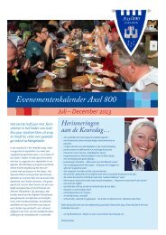 Evenementenkalender Axel800 - Woongoed Zeeuws-Vlaanderen
