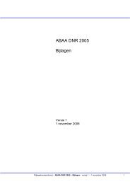 bijlage voor de ABAA DNR 2005 - Rijksgebouwendienst