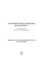 economic science for rural development - CHANCE (Community ...