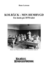 Kolbäck del 6 En skola på 1870-talet