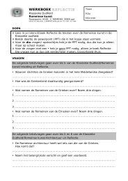 WERKBOEK REFLECTIE - tekenen