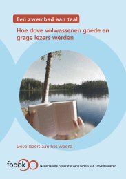 Hoe dove volwassenen goede en grage lezers werden - Fodok