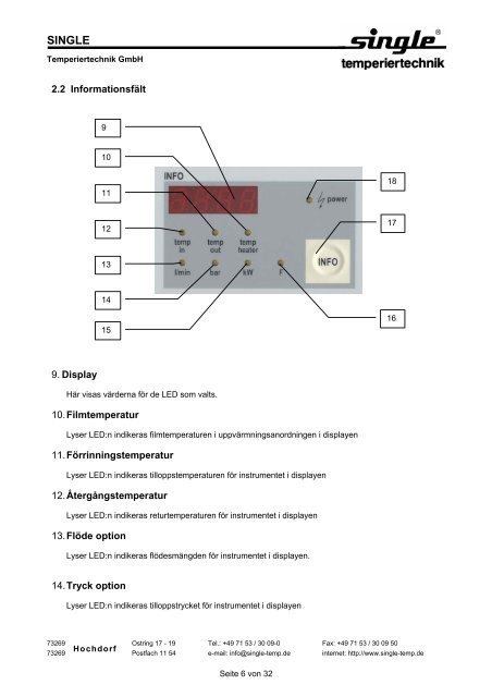 SES- Bedienungsanleitung - SINGLE Temperiertechnik GmbH