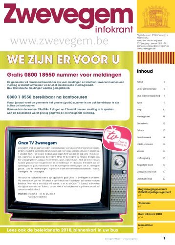 data infokrant 2010 - Zwevegem