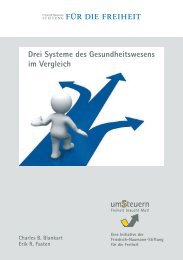 Drei Systeme des Gesundheitswesens im Vergleich - Initiative ...