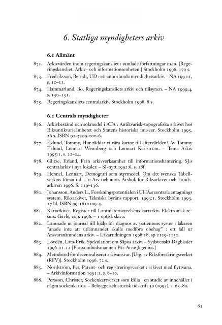 svensk arkivbibliografi 1990–1999 - Visa filer