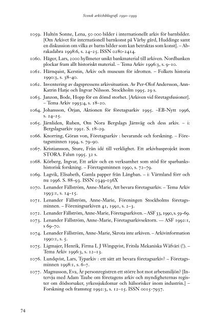 svensk arkivbibliografi 1990–1999 - Visa filer