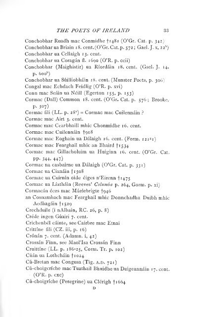 A primer of Irish metrics : with a glossary, and an appendix ...