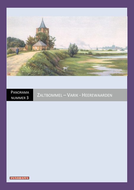 Zaltbommel - Varik - Heerewaarden - Voortschrijdende Inzichten