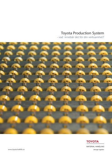 Ladda ner vår TPS-broschyr - Toyota Material Handling Sweden