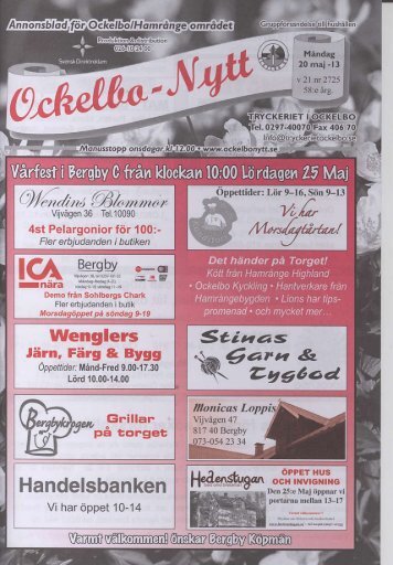 Vecka 21 - Ockelbo-Nytt