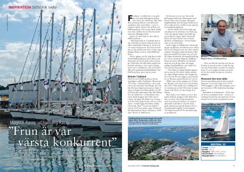 Artikel om Hallberg Rassy - johan andreasson