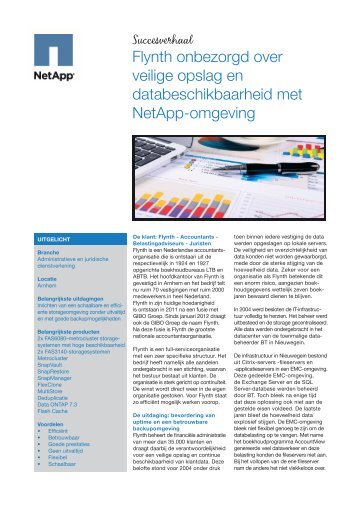 Succesverhaal Flynth adviseurs en accountants BV - Insign.it