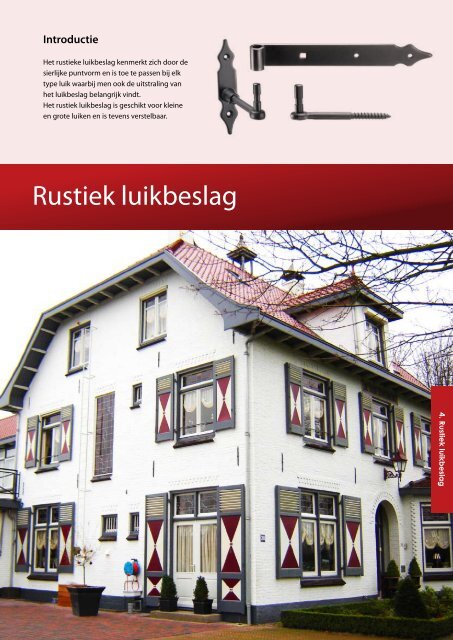 Rustiek luikbeslag