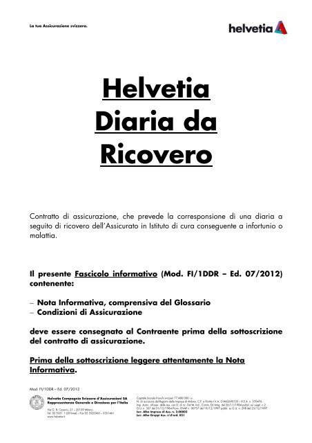 Helvetia Diaria da Ricovero