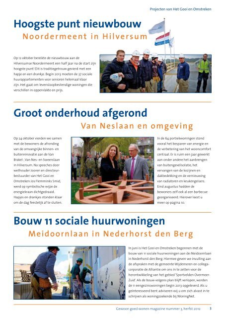 Bewonersmagazine herfst 2012 - Gooi en Omstreken