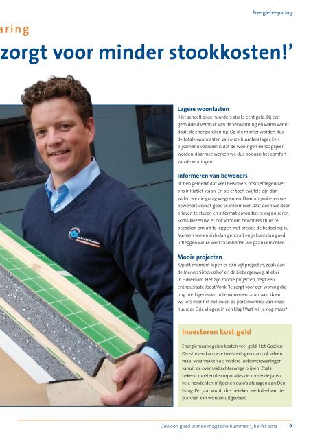 Bewonersmagazine herfst 2012 - Gooi en Omstreken