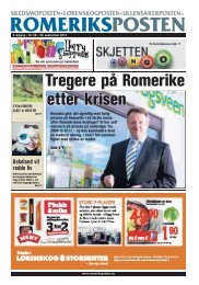 Tregere på Romerike etter krisen - Romeriksposten