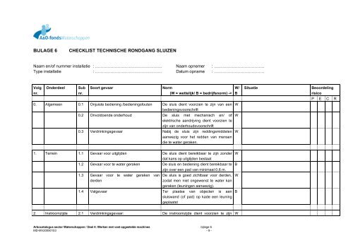 Arbocatalogus Waterschappen - Deel 4 - A&O-fonds Waterschappen