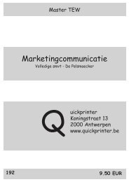 192 Marketingcommunicatie : smvt boek - Quickprinter