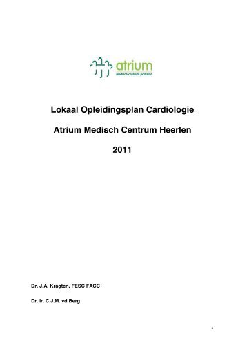 Opleidingsplan In pdf - Cardio