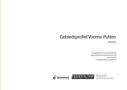 Gebiedsprofiel Voorne-Putten - Provincie Zuid-Holland